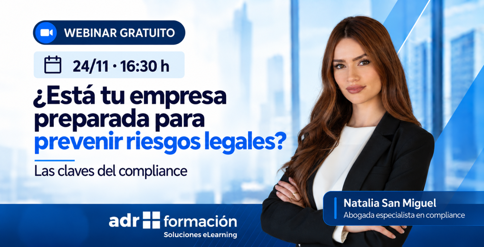 Imagen del artículo Webinar gratuito: ¿Está tu empresa preparada para prevenir riesgos legales? Las claves del compliance
