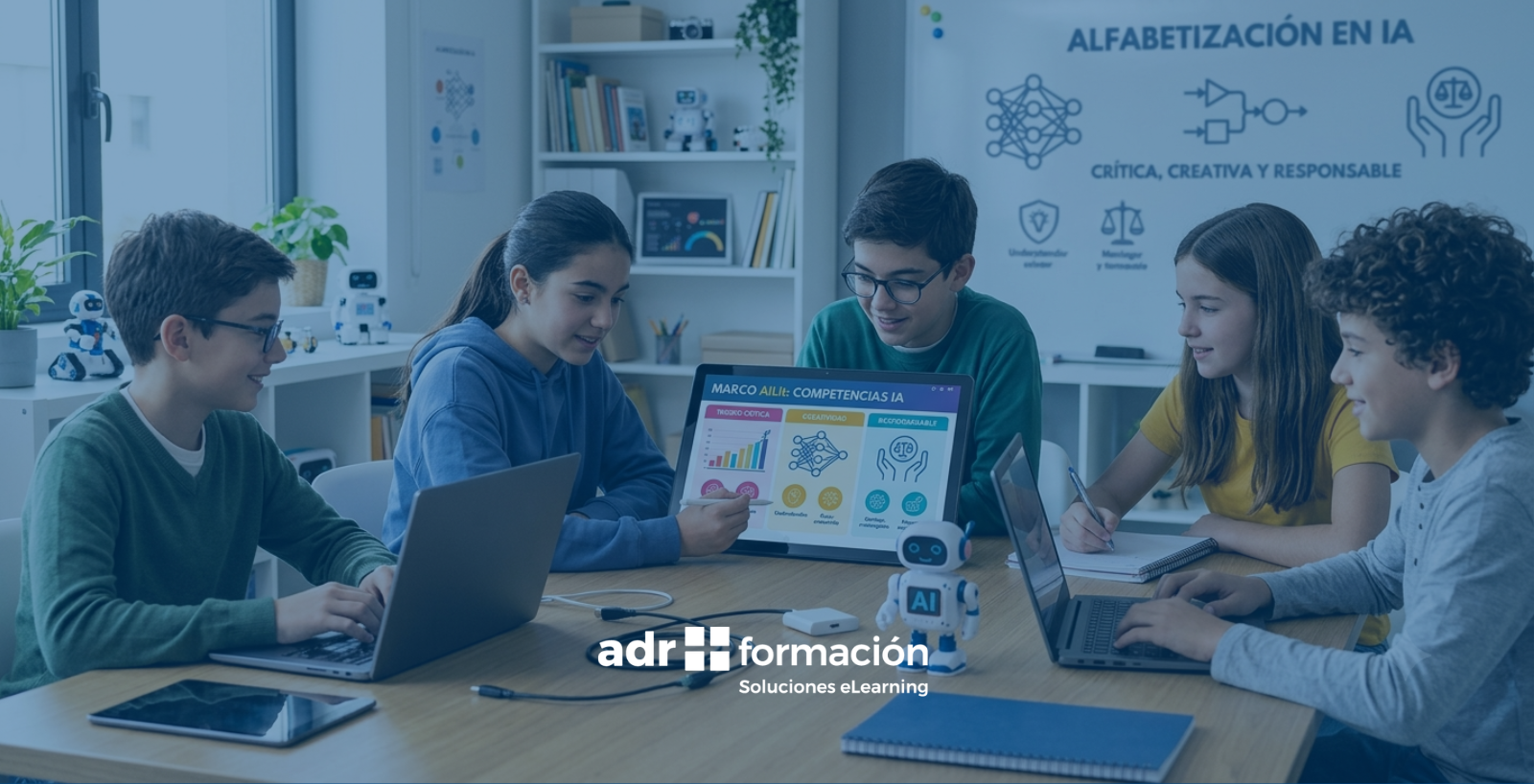 Imagen del artículo Marco AILit: competencias de inteligencia artificial para estudiantes