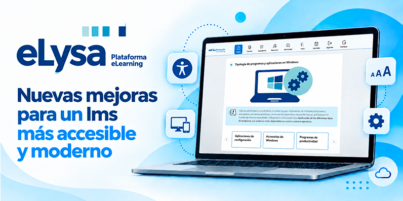Nuevas mejoras en eLysa para un LMS más accesible y moderno
