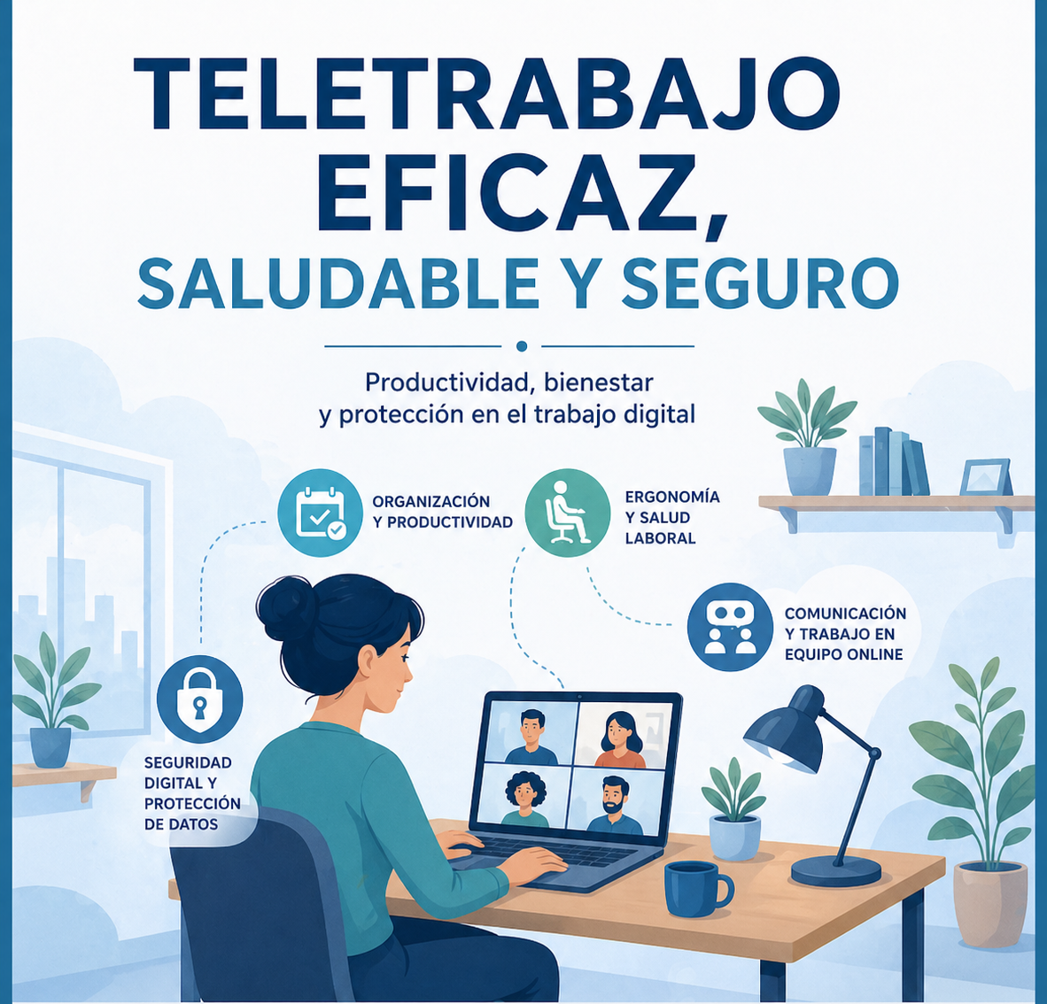 Curso de TELETRABAJO EFICAZ, SALUDABLE Y SEGURO