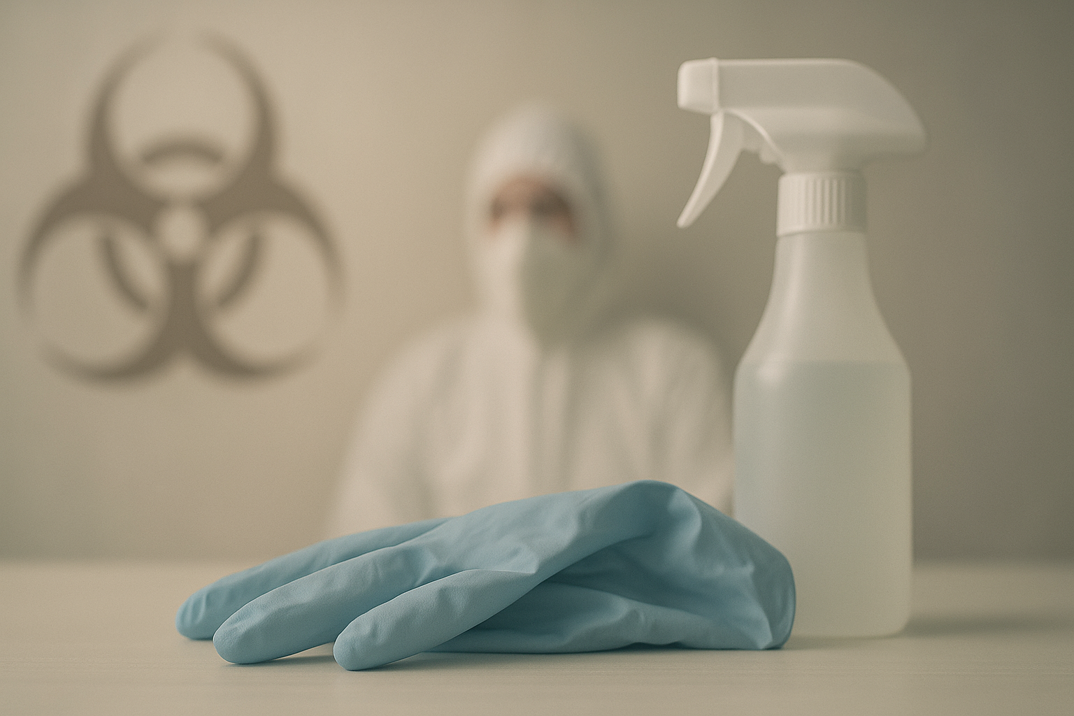 Técnicas de limpieza y desinfección en escenarios traumáticos, forenses y de acumulación